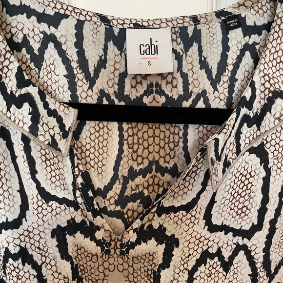 NWOT CAbi python design size small blouse. - Picture 2 of 5